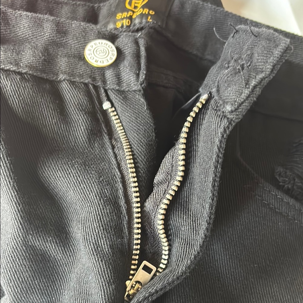 Black Distressed Jeans - Picture 5 of 5